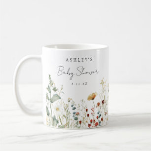 Mug Fleur sauvage d'été Baby shower de terrain préféré