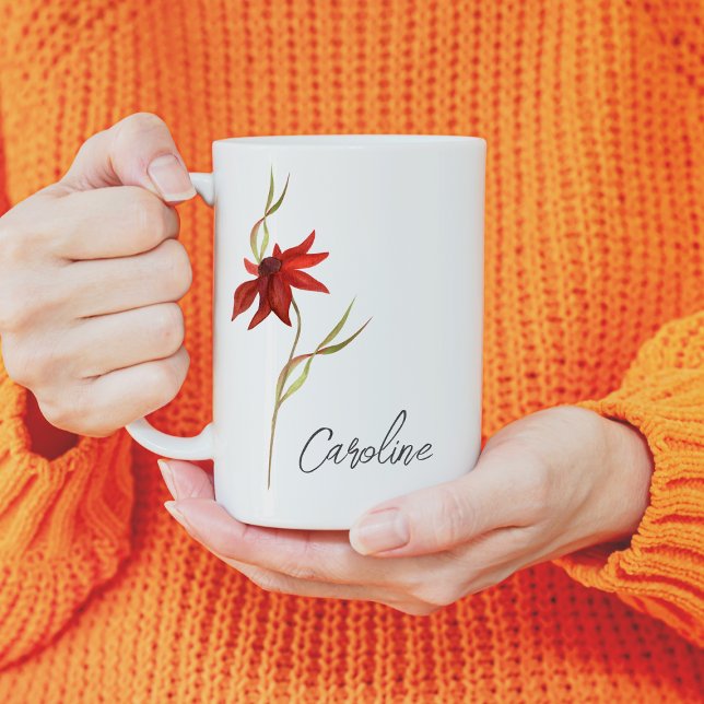 Mug Fleur sauvage élégant Customisé (Créateur téléchargé)