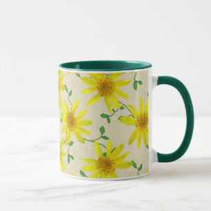 Mug Fleur sauvage jaune botanique doux