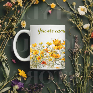 Mug Fleur sauvage personnalisé