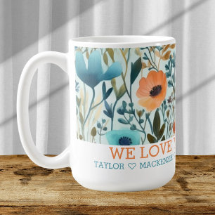 Mug Fleur sauvage personnalisée Ajouter votre propre t