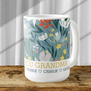Mug Fleur sauvage personnalisée Ajouter votre propre t