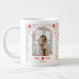 Mug fleur sauvage - 'We Love You Mom' - Photo pers