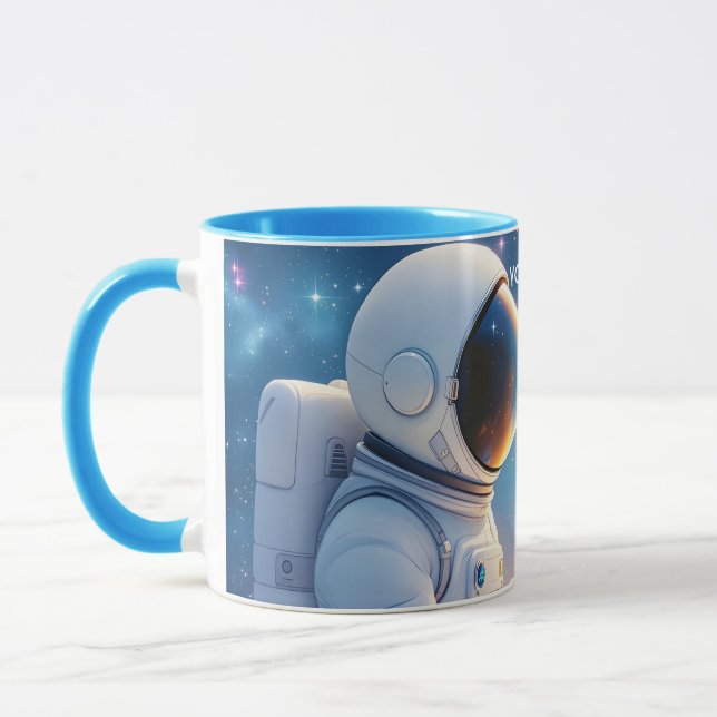 Mug Fleur spatiale de l'astronaute d'Imaginaire (Gauche)