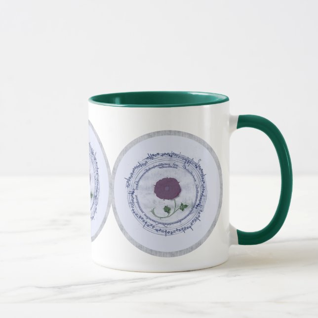 Mug Fleur tôt de manuscrit de musique (Droite)