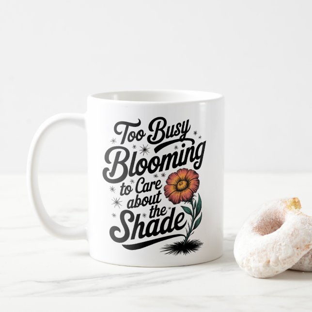 Mug Fleur Trop Fréquentée - Design Fleur Chirky (Avec donut)