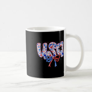 Mug Fleur Usa Drapeau Américain Patriotique 4 Juillet