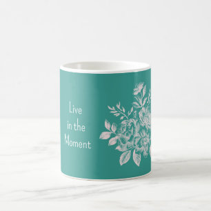 Mug Fleur Vert Blanc