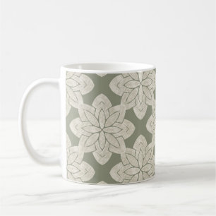 Mug Fleur verte de surface complexe