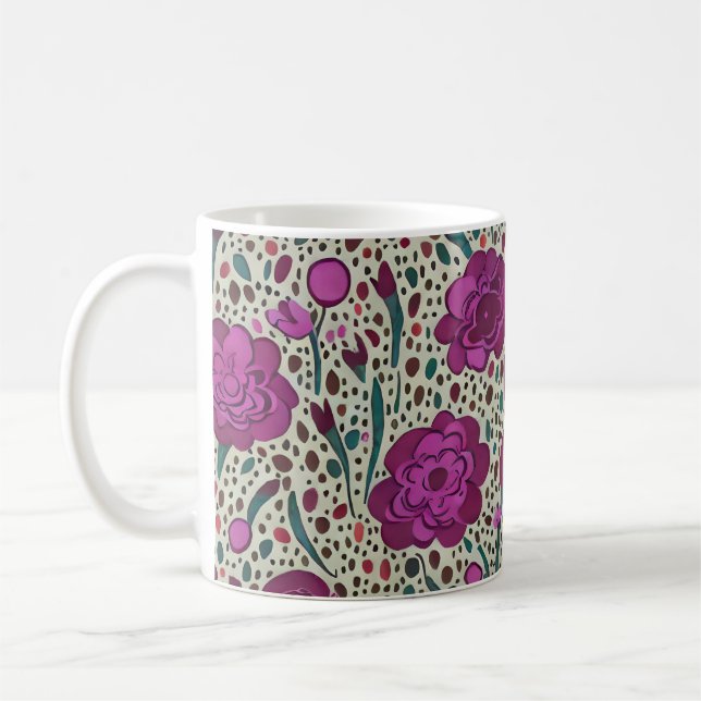 Mug Fleur violet (Gauche)