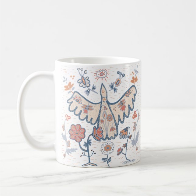 Mug fleuri ornemental (Gauche)