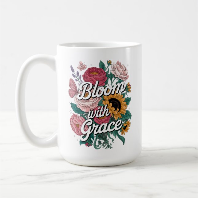 Mug Fleurir avec grâce (Gauche)