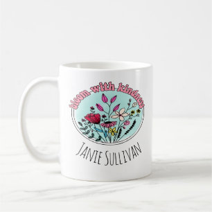 Mug Fleurir avec une fleur sauvage de bonté