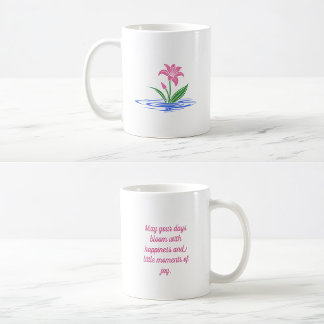 Mug Fleurir de bonheur | Citation Inspirante Florale