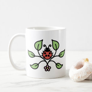 Mug Fleuris Coccinelle