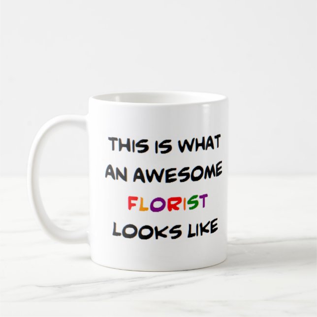 Mug fleuriste, génial (Gauche)