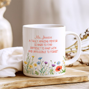 Mug Fleuriste personnalisée Un mentor vraiment incroya