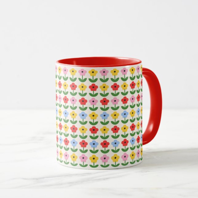 Mug Fleurs (Devant droit)