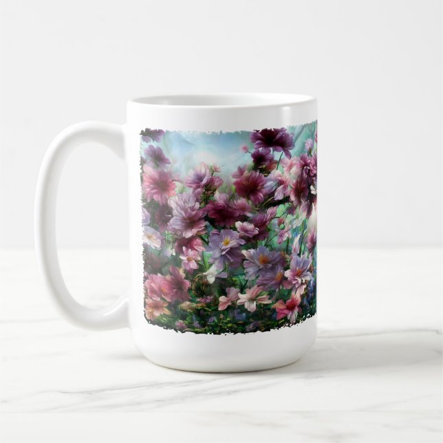 Mug Fleurs à éclaboussures de fleurs de cerisier (Gauche)