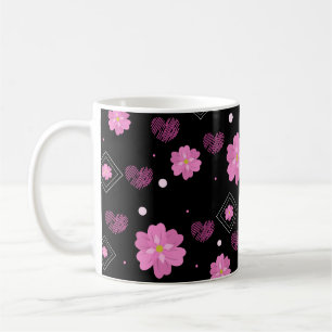 Mug Fleurs Aimer Valentine Motif