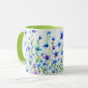 Mug Fleurs aquarelle Café