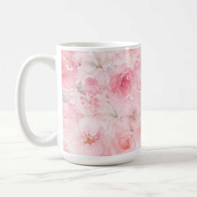 Mug Fleurs aquarelles Blush Bloom (Gauche)