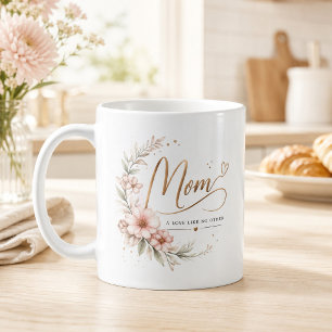 Mug Fleurs aquarelles élégantes Maman Un amour comme a