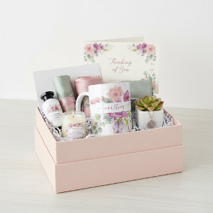 Mug Fleurs aquarelles personnalisées rose et pêche