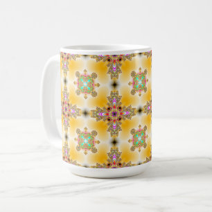 Mug Fleurs Artdeco dans le style rétro