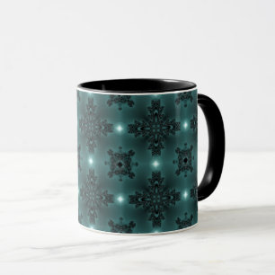 Mug Fleurs Artdeco dans le style rétro