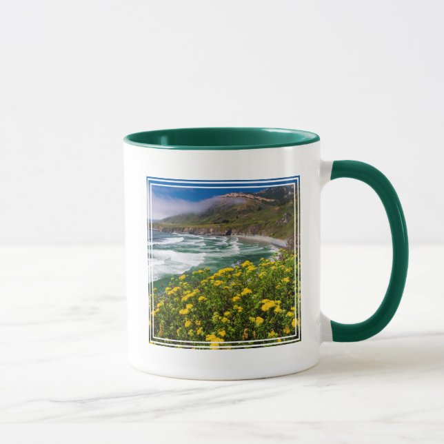 Mug Fleurs au-dessus de la plage de Sand Dollar (Droite)