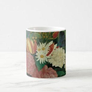 Mug Fleurs avec Ivy par Henri Rousseau, Vintage floral