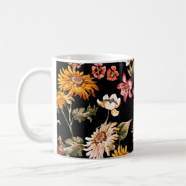 Mug Fleurs beau motif sans soudure. Texture du tissu (Gauche)