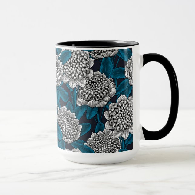 Mug Fleurs blanches de waratah (Droite)