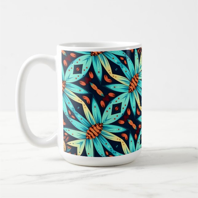 Mug Fleurs bleues (Gauche)