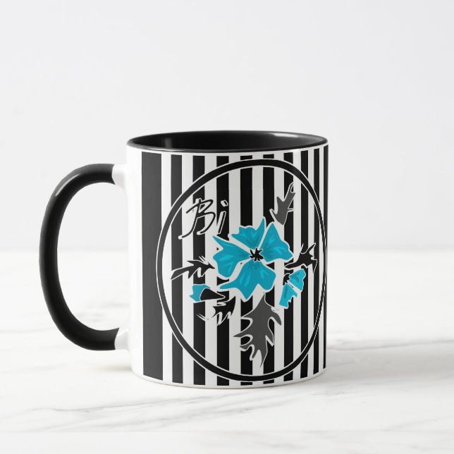 Mug Fleurs bleues abstraites sans couture florales bla (Gauche)