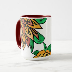 Mug Fleurs Brown