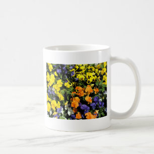 Mug fleurs colorées de pansement