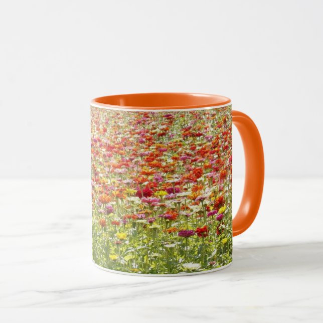 Mug Fleurs colorées de printemps (Devant droit)