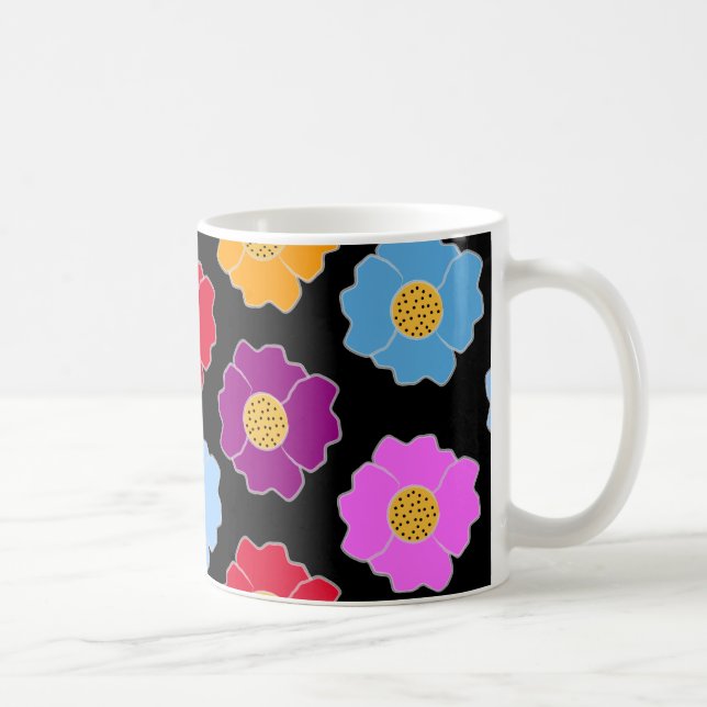Mug Fleurs colorées motif (Droite)