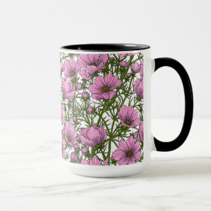 Mug Fleurs Cosmos roses