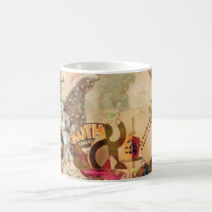 Mug Fleurs crânes Vintages de sucre