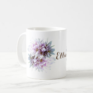 Mug Fleurs Crocus roses Personnalisées