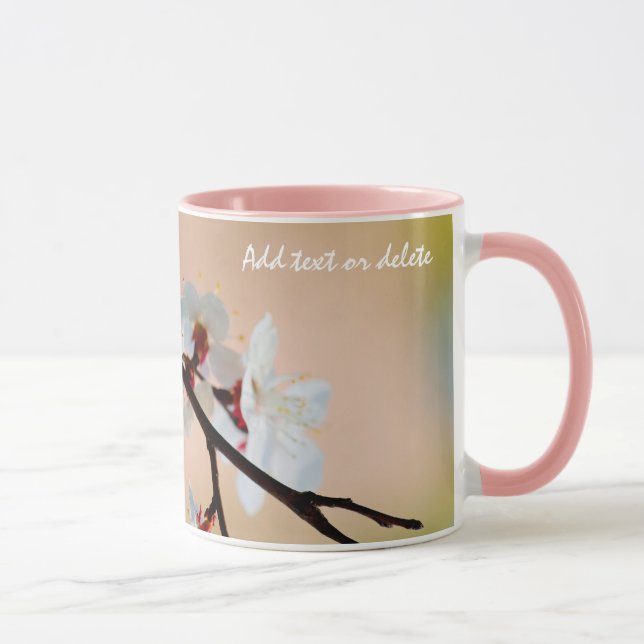 Mug Fleurs d'abricot japonaises exquises (Droite)