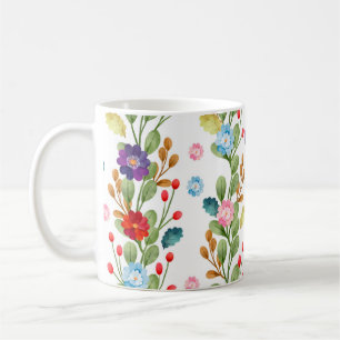 Mug Fleurs d'aquarelle Motif coloré-67488