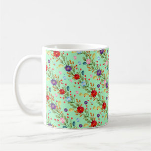 Mug Fleurs d'aquarelle Motif coloré-67488