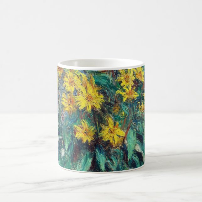 Mug Fleurs d'artichauts de Jérusalem par Claude Monet (Centre)