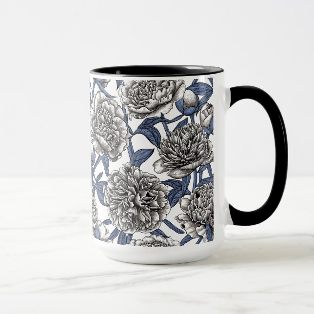 Mug Fleurs de cendres blanches (Droite)