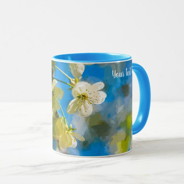Mug Fleurs de cerisiers de charme (Devant droit)