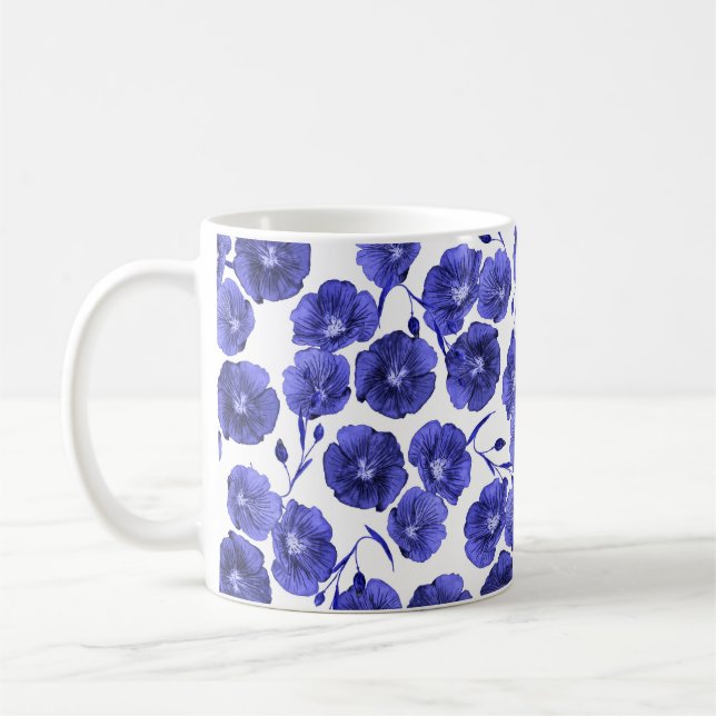 Mug Fleurs de champ aquarelle : Papier peint botanique (Gauche)